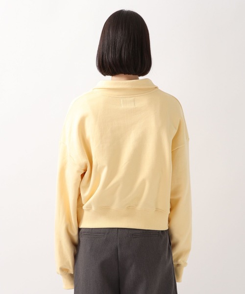 CLOTTY（クロッティ）の「CLOTTY／HALF ZIP UP プルオーバー 2276409（スウェット・レディース・ライトグレー/イエロー・FREE）」の19枚目の写真