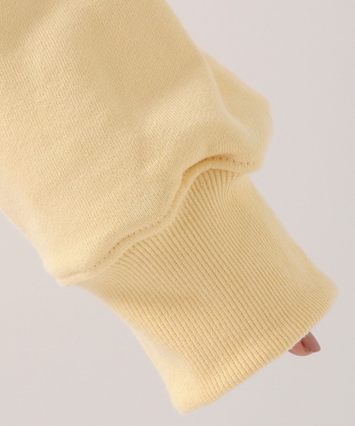 CLOTTY（クロッティ）の「CLOTTY／HALF ZIP UP プルオーバー 2276409（スウェット・レディース・ライトグレー/イエロー・FREE）」の16枚目の写真