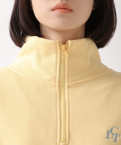 CLOTTY（クロッティ）の「CLOTTY／HALF ZIP UP プルオーバー 2276409（スウェット・レディース・ライトグレー/イエロー・FREE）」の12枚目の写真