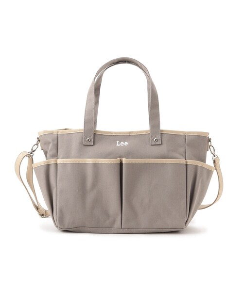DRESKIP(ドレスキップ)の「◆【Lee別注】スクエア帆布ト-ト(トートバッグ・レディース・アイボリー/カーキ/グレー・00)」の2枚目の写真