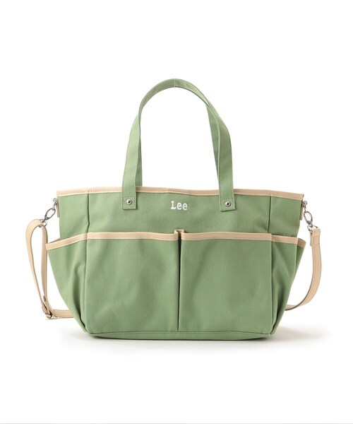 DRESKIP(ドレスキップ)の「◆【Lee別注】スクエア帆布ト-ト(トートバッグ・レディース・アイボリー/カーキ/グレー・00)」の3枚目の写真