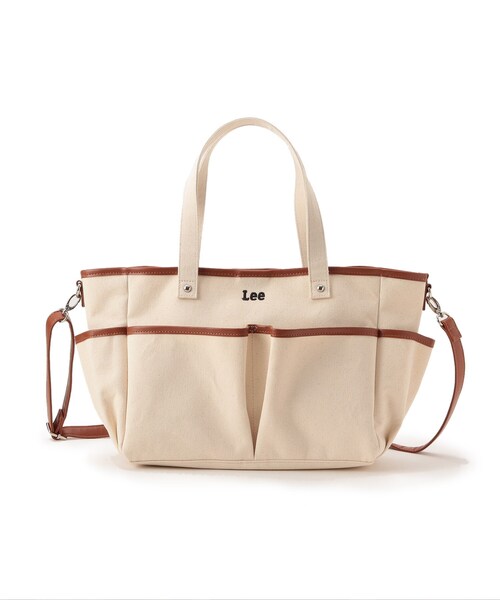 DRESKIP(ドレスキップ)の「◆【Lee別注】スクエア帆布ト-ト(トートバッグ・レディース・アイボリー/カーキ/グレー・00)」の5枚目の写真