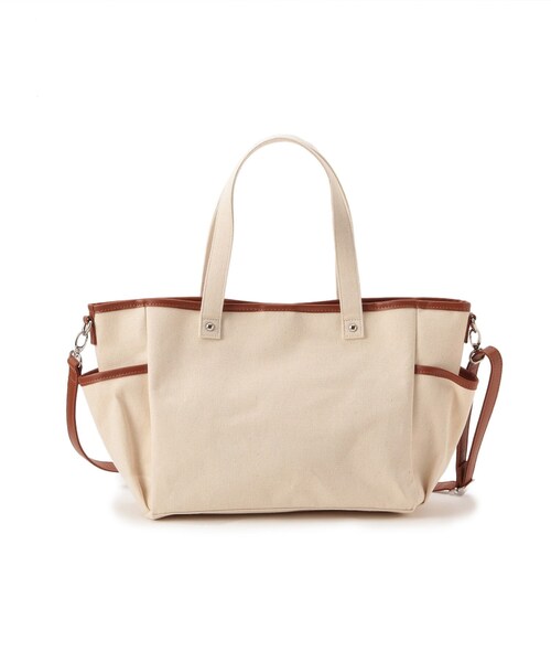 DRESKIP(ドレスキップ)の「◆【Lee別注】スクエア帆布ト-ト(トートバッグ・レディース・アイボリー/カーキ/グレー・00)」の7枚目の写真