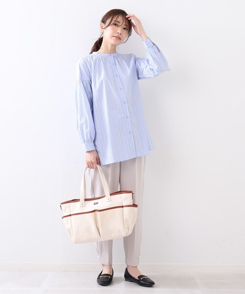 DRESKIP(ドレスキップ)の「◆【Lee別注】スクエア帆布ト-ト(トートバッグ・レディース・アイボリー/カーキ/グレー・00)」の12枚目の写真