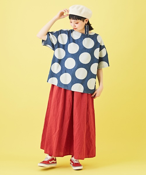 センソユニコ　キューブキューブ　中古　リサイクル　レディース　トップス　シャツ　ブラウス　シースルー　ひまわり　美品 Sensounico センソユニコ キューブキューブ 中古 リサイクル