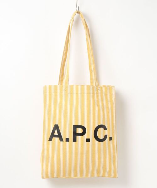 A.P.C.（アーペーセー）の「TOTE LOU（トートバッグ・レディース・ネイビー/イエロー・ONESIZE）」の2枚目の写真