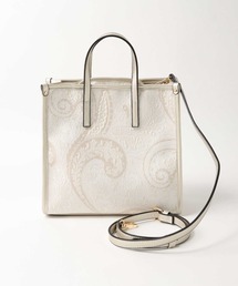 NEWペイズリー★トリミングスクエアトートBAG・2022SS