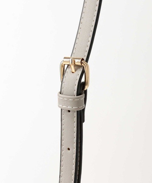 Jines（ジネス）の「NEWペイズリー★トリミングスクエアトートBAG・2022SS（ショルダーバッグ・レディース・ホワイト/ブラック/グレー・FREE）」の15枚目の写真