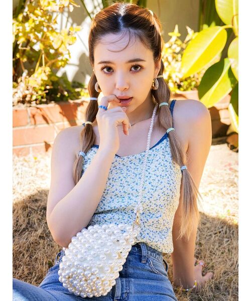 CALNAMUR（カルナムール）の「パット付きキャミソール（キャミソール・レディース・イエロー/ブルー・FREE）」の3枚目の写真