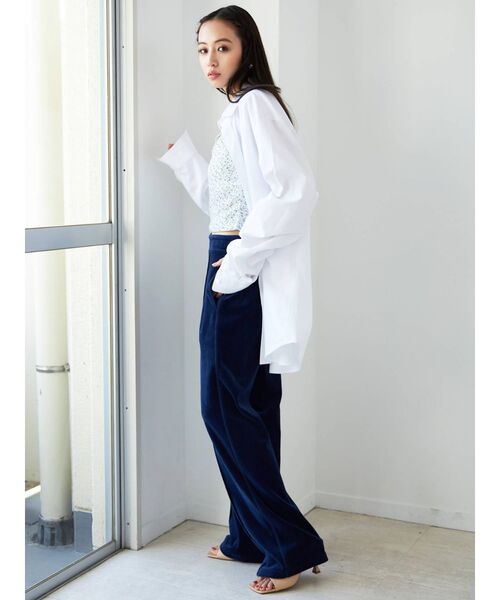 CALNAMUR（カルナムール）の「パット付きキャミソール（キャミソール・レディース・イエロー/ブルー・FREE）」の9枚目の写真