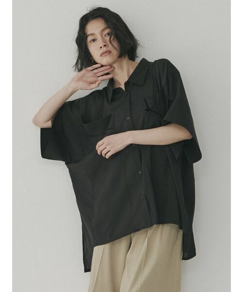 COTORICA（コトリカ）の「【THE DAYZ TOKYO】シアーとろみシャツ（シャツ/ブラウス・レディース・ブラック/オフホワイト/ピンク・SMALL/MEDIUM）」の2枚目の写真