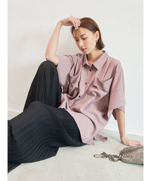 COTORICA（コトリカ）の「【THE DAYZ TOKYO】シアーとろみシャツ（シャツ/ブラウス・レディース・ブラック/オフホワイト/ピンク・SMALL/MEDIUM）」の10枚目の写真