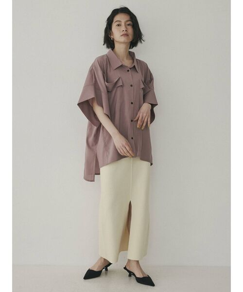 COTORICA（コトリカ）の「【THE DAYZ TOKYO】シアーとろみシャツ（シャツ/ブラウス・レディース・ブラック/オフホワイト/ピンク・SMALL/MEDIUM）」の13枚目の写真