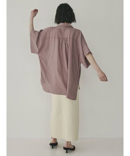 COTORICA（コトリカ）の「【THE DAYZ TOKYO】シアーとろみシャツ（シャツ/ブラウス・レディース・ブラック/オフホワイト/ピンク・SMALL/MEDIUM）」の8枚目の写真