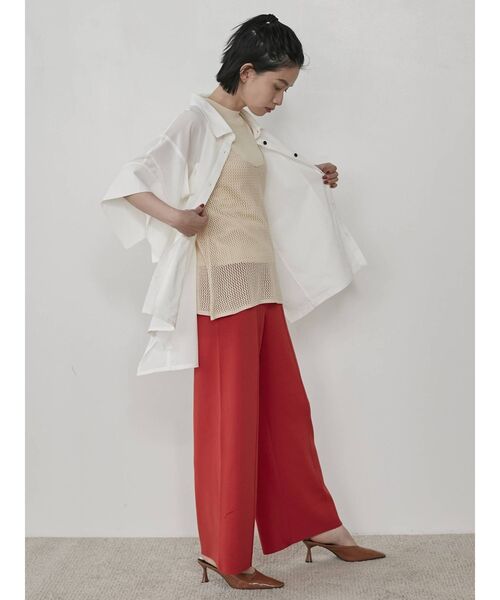 COTORICA（コトリカ）の「【THE DAYZ TOKYO】シアーとろみシャツ（シャツ/ブラウス・レディース・ブラック/オフホワイト/ピンク・SMALL/MEDIUM）」の5枚目の写真