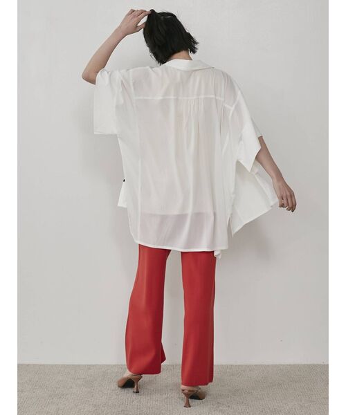 COTORICA（コトリカ）の「【THE DAYZ TOKYO】シアーとろみシャツ（シャツ/ブラウス・レディース・ブラック/オフホワイト/ピンク・SMALL/MEDIUM）」の9枚目の写真