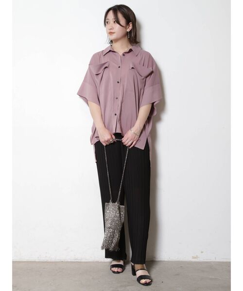 COTORICA（コトリカ）の「【THE DAYZ TOKYO】シアーとろみシャツ（シャツ/ブラウス・レディース・ブラック/オフホワイト/ピンク・SMALL/MEDIUM）」の20枚目の写真