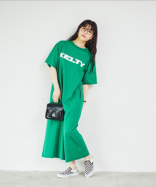 KELTY(ケルティ)の「KELTY(ケルティ)別注ロゴワンピース#(WEB限定カラー)(ワンピース・レディース・ホワイト/ブラック/ネイビー/マスタード/ケリー/ダークグレー・M/L)」の20枚目の写真