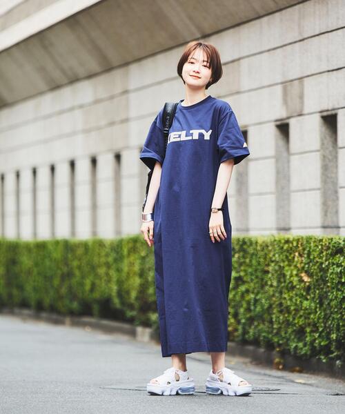 KELTY(ケルティ)の「KELTY(ケルティ)別注ロゴワンピース#(WEB限定カラー)(ワンピース・レディース・ホワイト/ブラック/ネイビー/マスタード/ケリー/ダークグレー・M/L)」の13枚目の写真