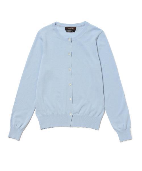 Demi-Luxe BEAMS（デミルクス ビームス）の「Demi-Luxe BEAMS / 16G クルーネック カーディガン（カーディガン/ボレロ・レディース・ホワイト/サックスブルー/ネイビー・ONE SIZE）」の6枚目の写真