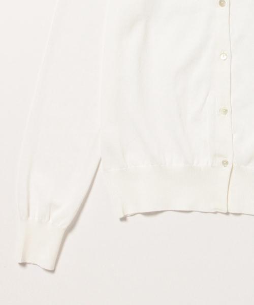 Demi-Luxe BEAMS（デミルクス ビームス）の「Demi-Luxe BEAMS / 16G クルーネック カーディガン（カーディガン/ボレロ・レディース・ホワイト/サックスブルー/ネイビー・ONE SIZE）」の16枚目の写真