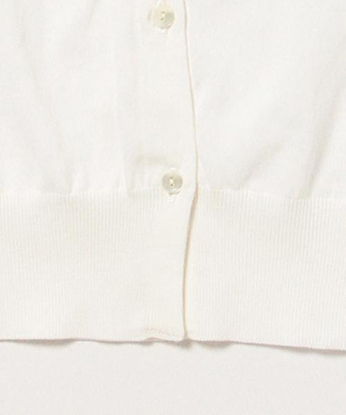 Demi-Luxe BEAMS（デミルクス ビームス）の「Demi-Luxe BEAMS / 16G クルーネック カーディガン（カーディガン/ボレロ・レディース・ホワイト/サックスブルー/ネイビー・ONE SIZE）」の17枚目の写真