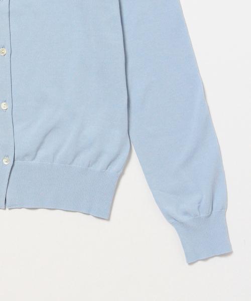 Demi-Luxe BEAMS（デミルクス ビームス）の「Demi-Luxe BEAMS / 16G クルーネック カーディガン（カーディガン/ボレロ・レディース・ホワイト/サックスブルー/ネイビー・ONE SIZE）」の20枚目の写真