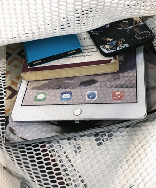 c.u.l(シーユーエル)の「【c.u.l】コットンメッシュトートバッグ cula374(トートバッグ・レディース・ブラック/ホワイト・FREE)」の20枚目の写真