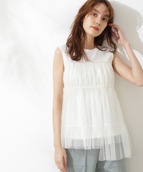 セール チュールコンビトップ Tシャツ カットソー Jillstuart ジルスチュアート のファッション通販 Zozotown
