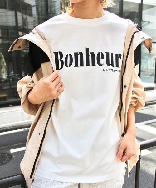 MLI'A(エムリア)の「アソートロゴTシャツ(Tシャツ/カットソー・レディース・ホワイト×グリーン/ホワイト×ブラック/ホワイト系その他6/ホワイト系8・M)」の2枚目の写真