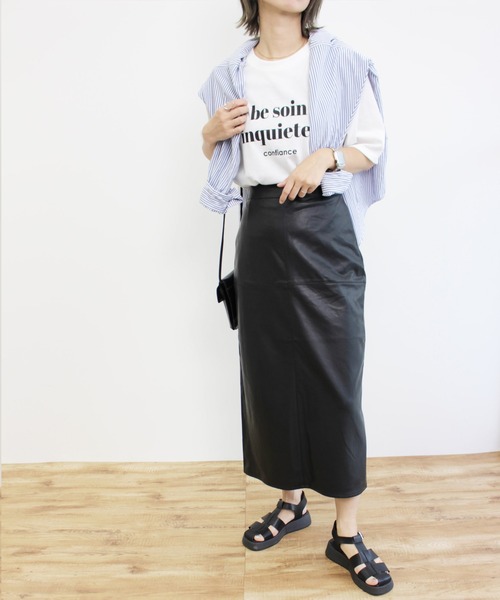 MLI'A(エムリア)の「アソートロゴTシャツ(Tシャツ/カットソー・レディース・ホワイト×グリーン/ホワイト×ブラック/ホワイト系その他6/ホワイト系8・M)」の15枚目の写真