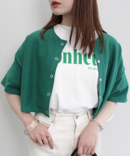 MLI'A(エムリア)の「アソートロゴTシャツ(Tシャツ/カットソー・レディース・ホワイト×グリーン/ホワイト×ブラック/ホワイト系その他6/ホワイト系8・M)」の19枚目の写真