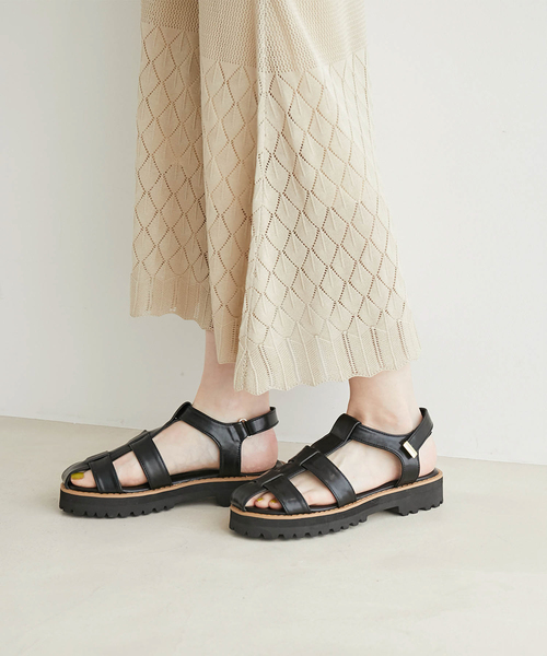 ROPE' PICNIC(ロペピクニック)の「プラットフォームグルカサンダル(サンダル・レディース・ブラック/キナリ・22.5cm/23.5cm/24.5cm)」の21枚目の写真