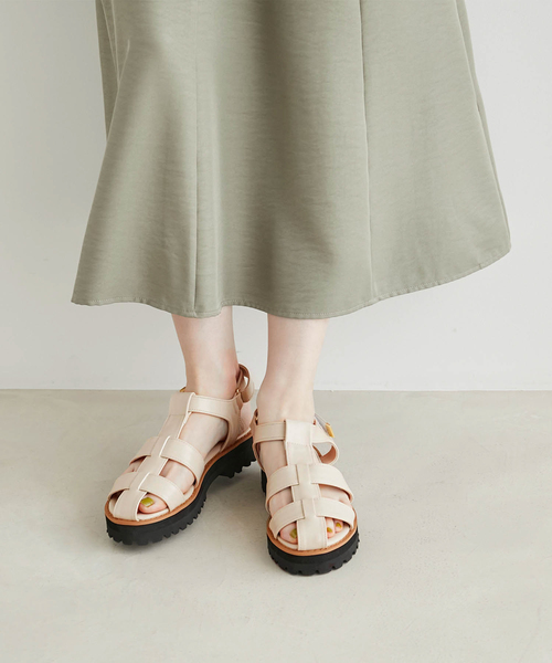 ROPE' PICNIC(ロペピクニック)の「プラットフォームグルカサンダル(サンダル・レディース・ブラック/キナリ・22.5cm/23.5cm/24.5cm)」の18枚目の写真