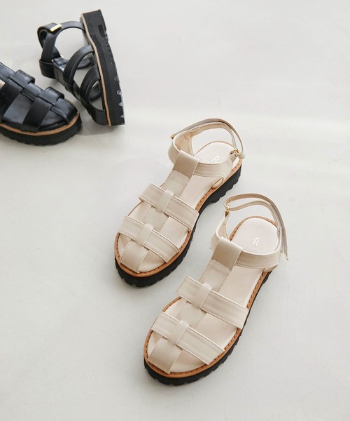 ROPE' PICNIC(ロペピクニック)の「プラットフォームグルカサンダル(サンダル・レディース・ブラック/キナリ・22.5cm/23.5cm/24.5cm)」の2枚目の写真