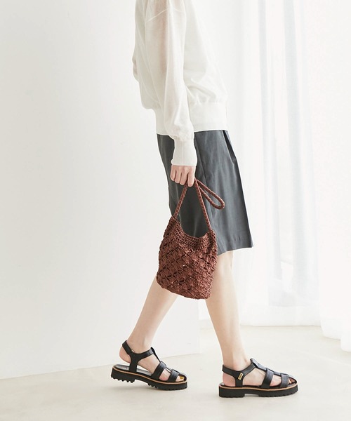 ROPE' PICNIC(ロペピクニック)の「プラットフォームグルカサンダル(サンダル・レディース・ブラック/キナリ・22.5cm/23.5cm/24.5cm)」の13枚目の写真