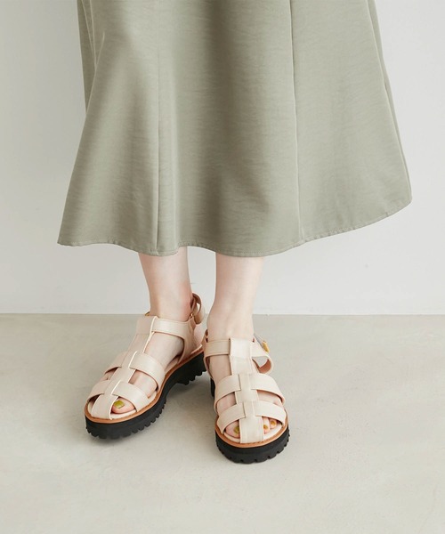 ROPE' PICNIC(ロペピクニック)の「プラットフォームグルカサンダル(サンダル・レディース・ブラック/キナリ・22.5cm/23.5cm/24.5cm)」の14枚目の写真