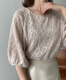 Amiur | pattern puff sleeve tops(Tシャツ/カットソー)