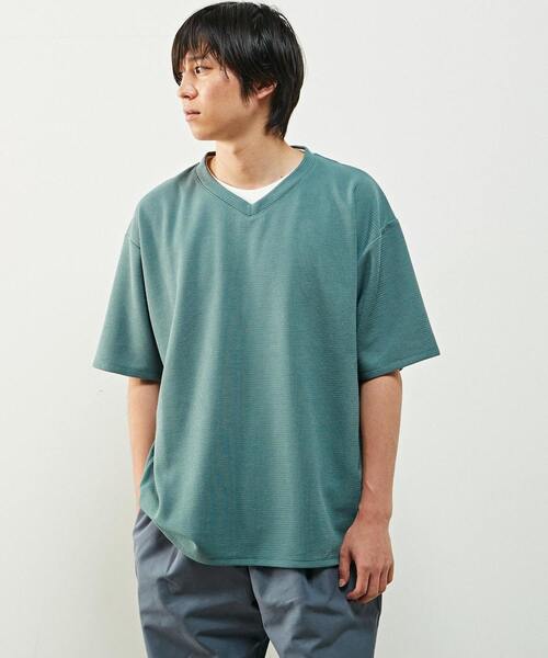MASTER FRAME(マスターフレーム )の「ミニワッフルVネックカットソー(Tシャツ/カットソー・メンズ・ホワイト/ネイビー/イエロー/ブルー・2/4/3)」の16枚目の写真