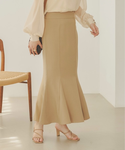 Ambre Neige(アンブルネージュ)の「パターンフレアマーメイドスカート/【WEB/EC限定商品】(スカート・レディース・ベージュ/アイボリー/ダークブラウン・SMALL/MEDIUM)」の9枚目の写真