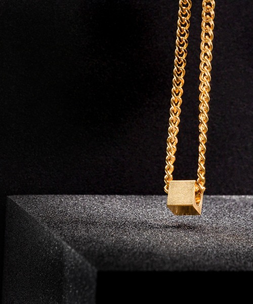 BROTHERHOOD(ブラザーフッド)の「【BROTHERHOOD】キューブ ネックレス(ネックレス・メンズ・ゴールド/シルバー・MEDIUM/SMALL/LARGE)」の4枚目の写真