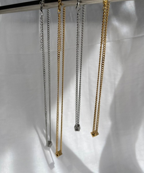 BROTHERHOOD(ブラザーフッド)の「【BROTHERHOOD】キューブ ネックレス(ネックレス・メンズ・ゴールド/シルバー・MEDIUM/SMALL/LARGE)」の21枚目の写真