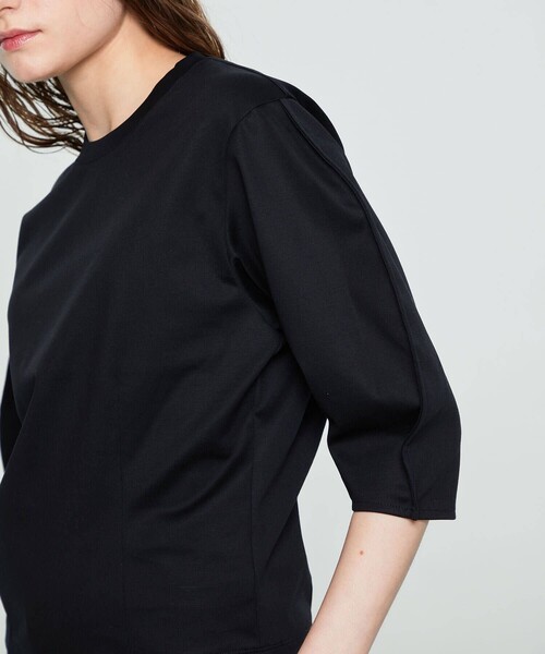 CINOH(チノ)の「【CINOH/(チノ)】《STUDIOUS別注》別注ボリュームスリーブTEE 22SCU503(Tシャツ/カットソー・レディース・ブラック/アイボリー・38)」の12枚目の写真