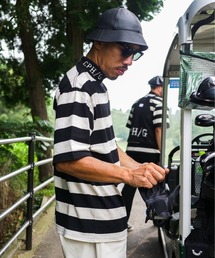 キャプテンズヘルムゴルフ　モックネック 新品・未使用 Schott × CAPTAINS HELM GOLF モックネックTシャツ美品