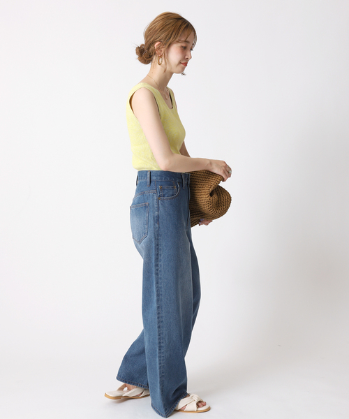 B.C STOCK（ベーセーストック）の「メランジニットタンクトップ（タンクトップ・レディース・カーキ/イエロー/ブルー系その他・FREE）」の16枚目の写真