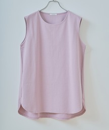 macocca（マコッカ）の「RESERU リセル ノースリーブチュニック ルームウェア マグワート（ヨモギ）加工（Tシャツ/カットソー）」