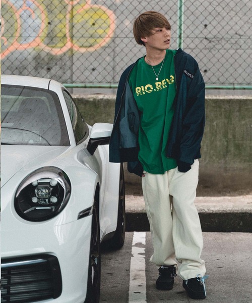 TopIsm(トップイズム)の「RIO.REVIB アイコン半袖Tシャツ(Tシャツ/カットソー・メンズ・ホワイト/グレイッシュブルー/ブラック/グレイッシュベージュ/グリーン/オレンジ・L/XL/M)」の8枚目の写真