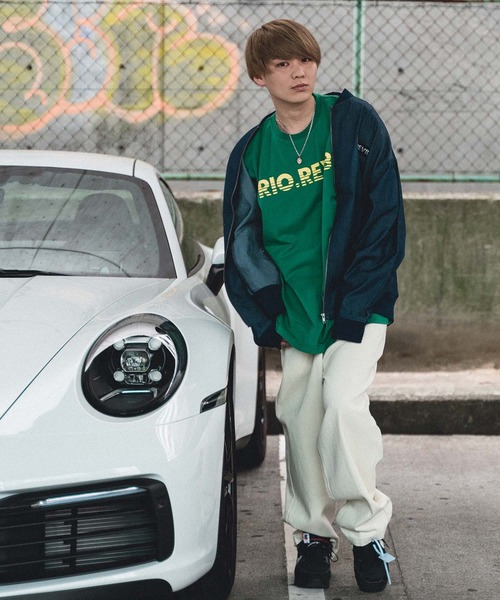 TopIsm(トップイズム)の「RIO.REVIB アイコン半袖Tシャツ(Tシャツ/カットソー・メンズ・ホワイト/グレイッシュブルー/ブラック/グレイッシュベージュ/グリーン/オレンジ・L/XL/M)」の9枚目の写真