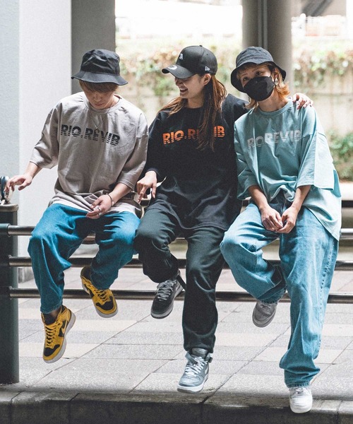 TopIsm(トップイズム)の「RIO.REVIB アイコン半袖Tシャツ(Tシャツ/カットソー・メンズ・ホワイト/グレイッシュブルー/ブラック/グレイッシュベージュ/グリーン/オレンジ・L/XL/M)」の13枚目の写真