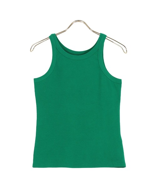 KOBE LETTUCE（コウベレタス）の「ヘビーコットンアメスリリブタンクトップ（タンクトップ・レディース・ブラック/ホワイト/グリーン/グレイッシュベージュ/パープル/チャコール・FREE）」の5枚目の写真